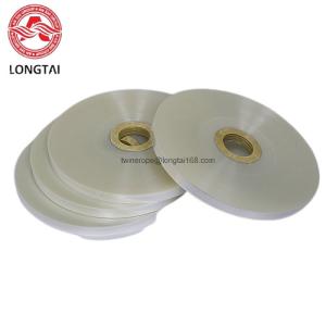 China Transparent Clear White Color Polypropylene PP Tape 40my 50my 60my For Cables factory