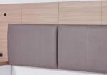 Springhill hotel new design HPL king size headboard with upholstery and 2