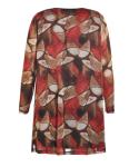 Round Neck Long Sleeve Custom Womens Dresses For Winter With Nice Print