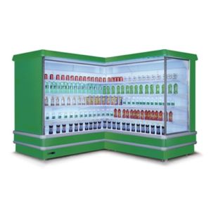 Supermarket fruit multi deck open display plug-in refrigerator plug in type open