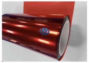 China 20 μm Red PET Single Side Acrylic Adhesive Film used as Protective and Waste Discharge Films in 3C industries factory
