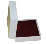 Offwhite Varnish Paint Keepsake Gift Boxes Shining Red For Earing Display