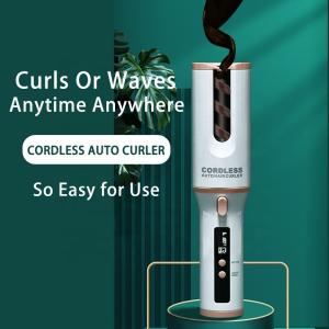 China Hair Styling 6 Timer Settings 5200mAh Automatic Curling Wand factory