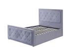 Odm 1.6x2m Queen Size Platform Bed Bedroom Furniture Upholstery Fabric Velvet