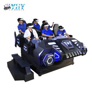 China Multiplayer Game VR Simulator Warrior Car 9D Motion 220V With 6 Seats factory