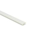 Wide Flexible H Channel Extrusion Profile White