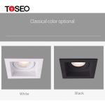 Living Room Square Recessed LED Downlights 100mm 50 Watt