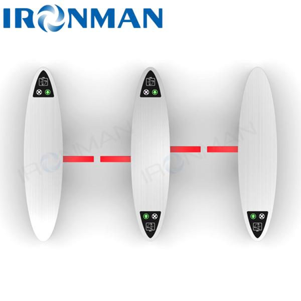 China Low Noise Flap Barrier Turnstile Gate SUS304 With Sound / Light Alarm Function factory