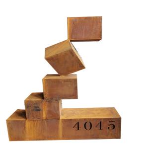 China OEM / ODM Corten Steel Garden Sculpture High Strength factory