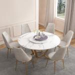 High quality customized color 6 seater luxury marble dining tables