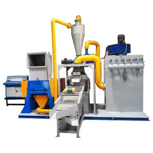 China 95kW CE Certified Copper Plastic Separation Machine for Communication Cable Recycling factory