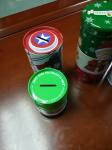 Barrel shape candy tin box with different design