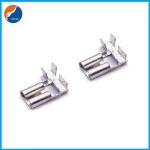 Brass Solder PCB Terminal Blade Connector 6.35mm 250 Flag Type Female Plug