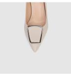 ZM008 929-40 Square Buckle Single Shoes Women 2020 Spring New Women'S Shoes