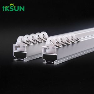 China Single Curtain Rail Track Aluminum With Track Curtain System For Curtains-Room Divider  on sale