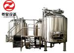 2 Vessel / 3 Vessel 10BBL Commercial Beer Brewing Equipment 0.15 - 0.3Mpa