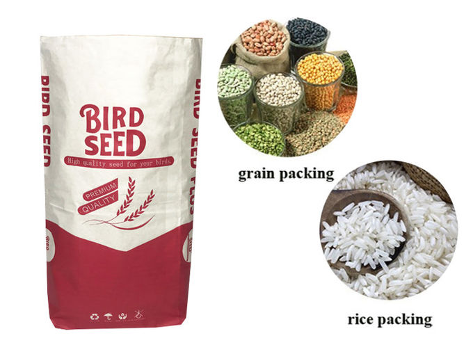 40kg 50kg Paper Animal Feed Bag For Dog Feed Cat Litter Seed For Bird