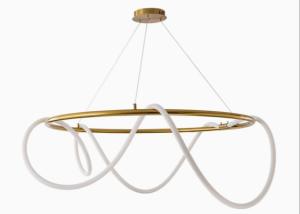 China Contemporary Design Warm Ambiance Round Rope DIY Bedroom Pendant Lamp Chandelier factory