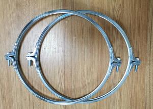 China ISO 200mm 5 Inch Galvanized Pipe Clamps With Bolt And Pin factory