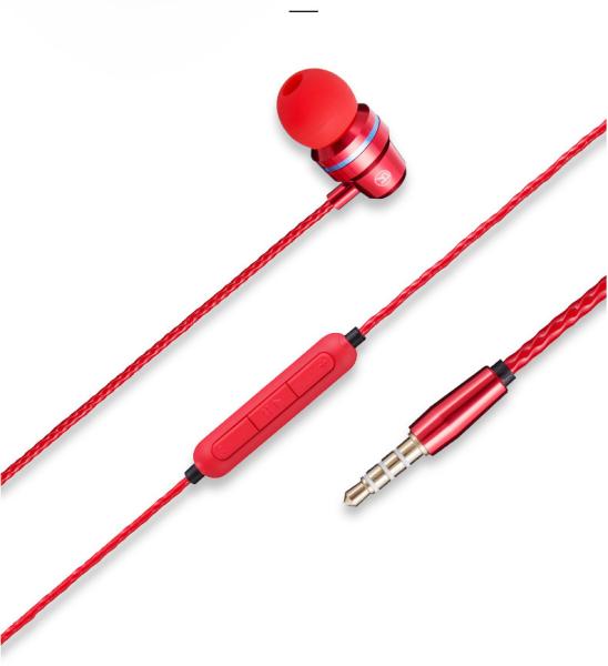 Dual Volume Control Extra Double Bass In - Ear Headphones With Microphone Custom