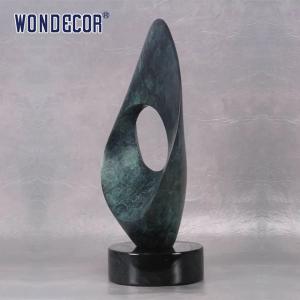 China Outdoor garden abstract metal decoration abstract ring Bronze sculpture factory