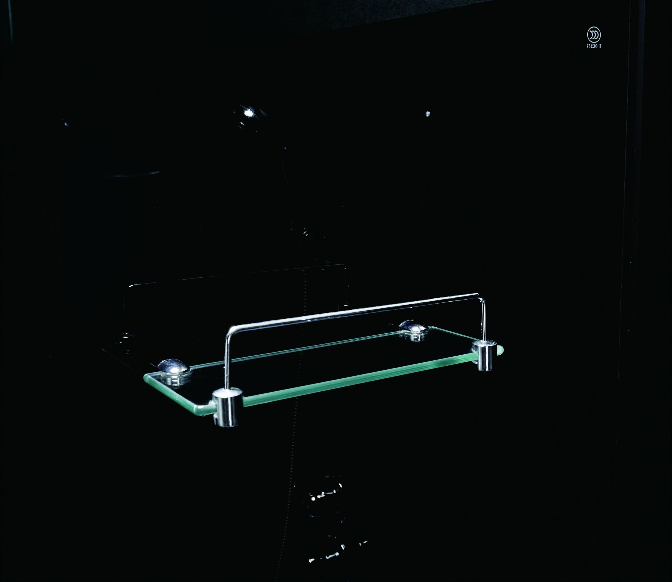 Stylish Shower Room With Matt Black And Tempered Glass For Customizable