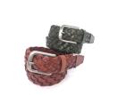 Handmade Mens 3.8CM Casual Braided Leather Belt For Jeans
