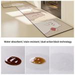 Custom Cartoon Animal Kitchen Waterproof Anti-oil Mat for Scrubbing and Fatigue