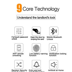 Single Latch Key Card Access Locks , Small RFID Lock Low Power Consumption
