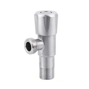 China Customized Standard Sanitary Angle Valve 170g Brushed Iron factory