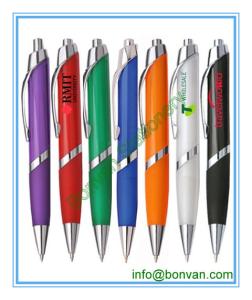 China plastic logo ballpoint pen,high quality logo ball pen factory