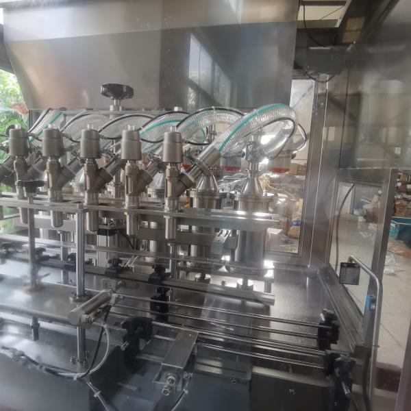 2KW Vacuum Bottle Filler 1300mm Automatic Shampoo Filling Machine 6 Head