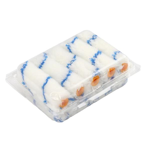 Microfiber and Polyester 4 Inch Small Paint Roller Set 10 Pieces for DIY Wall and Floor House Painting, OEM Customizable,