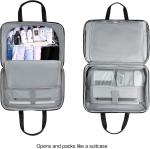 Black Durable Waterproof Weekender Overnight Bag Carry On Travel Bag With Shoe