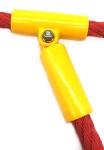 Flexible T Connector Black Nylon Rope Connector