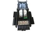Black FTTH Fiber Optic Splice Closure , 2 In 24 Out Fiber Optic Joint Enclosure