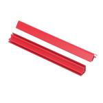Decoration Plastic Profile Graphic Pvc Extruded Profiles Red L Angle Profile