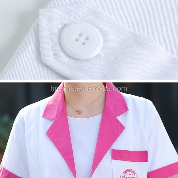 Factory Price Hospital Uniform Women's light weight scrub top for healthcare professionals Short-sleeved 3-pockets medical scrub