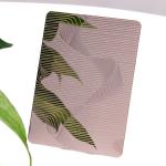 4x10 Mirror Etched Stainless Steel Sheet For Decorating Hotel Villa