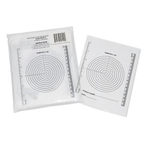 China PE Plastic Disposable Wound Care Measurement Ruler Transparent With Bullseye factory