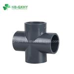 Glue Connection PVC Cross Tee Pipe Fittings for Water Supply Complete Size 20mm