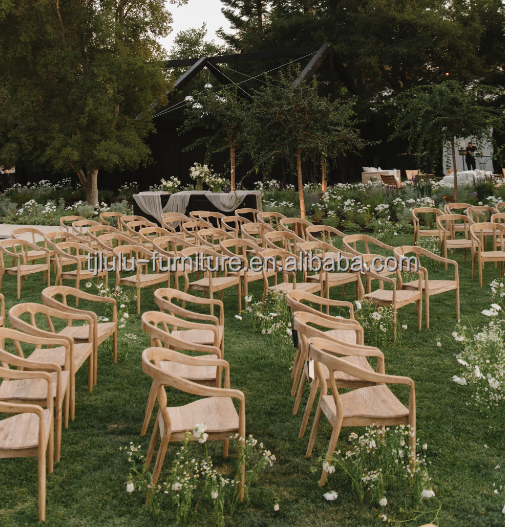 Solid Wood Armrest Dinning Chair in Classical Banquet Style for Hotel Wedding
