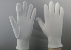 China Heavy 100D Clean Room Sterile Gloves , Static Resistant Gloves Common Binding factory