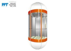 China Capsule Panoramic Small Machine Room Passenger Elevator Standard Type Load 1000KG factory
