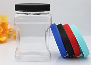 China 380ml Plastic Screw Cap Jars 20cmx20cm Plastic Cookie Containers factory