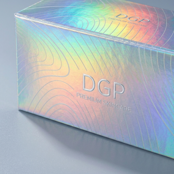 Gradient luxury skincare cosmetic packaging box