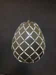 Collapsible E27 Glitter Ball Bedside Lamp Shades Rhombus Pierced