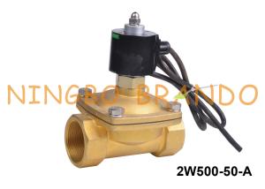 China 2'' Waterproof IP68 Brass Solenoid Valve For Water Fountain 24V 220V factory