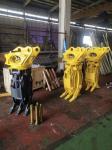 Manufacturer High Efficiency Excavator Hydraulic Steel Roc / Log Grab Hydraulic