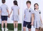 Plain Fabric Middle School Uniforms Moisture Wicking Breathable For Teenagers